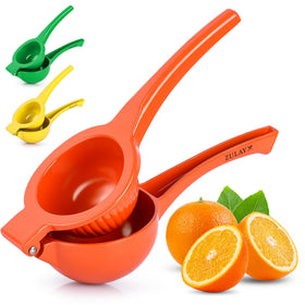Zulay Kitchen orange squeezer with ergonomic handle enables effortless juice extraction.