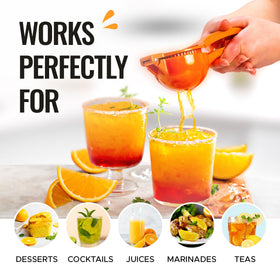Kids can safely squeeze citrus with the Zulay squeezer.