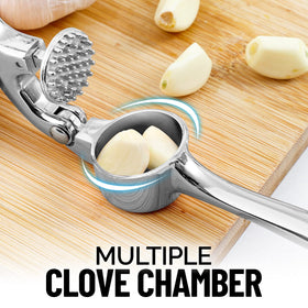 Zulay Kitchen cleaning brush for easy cleanup after mincing garlic and ginger