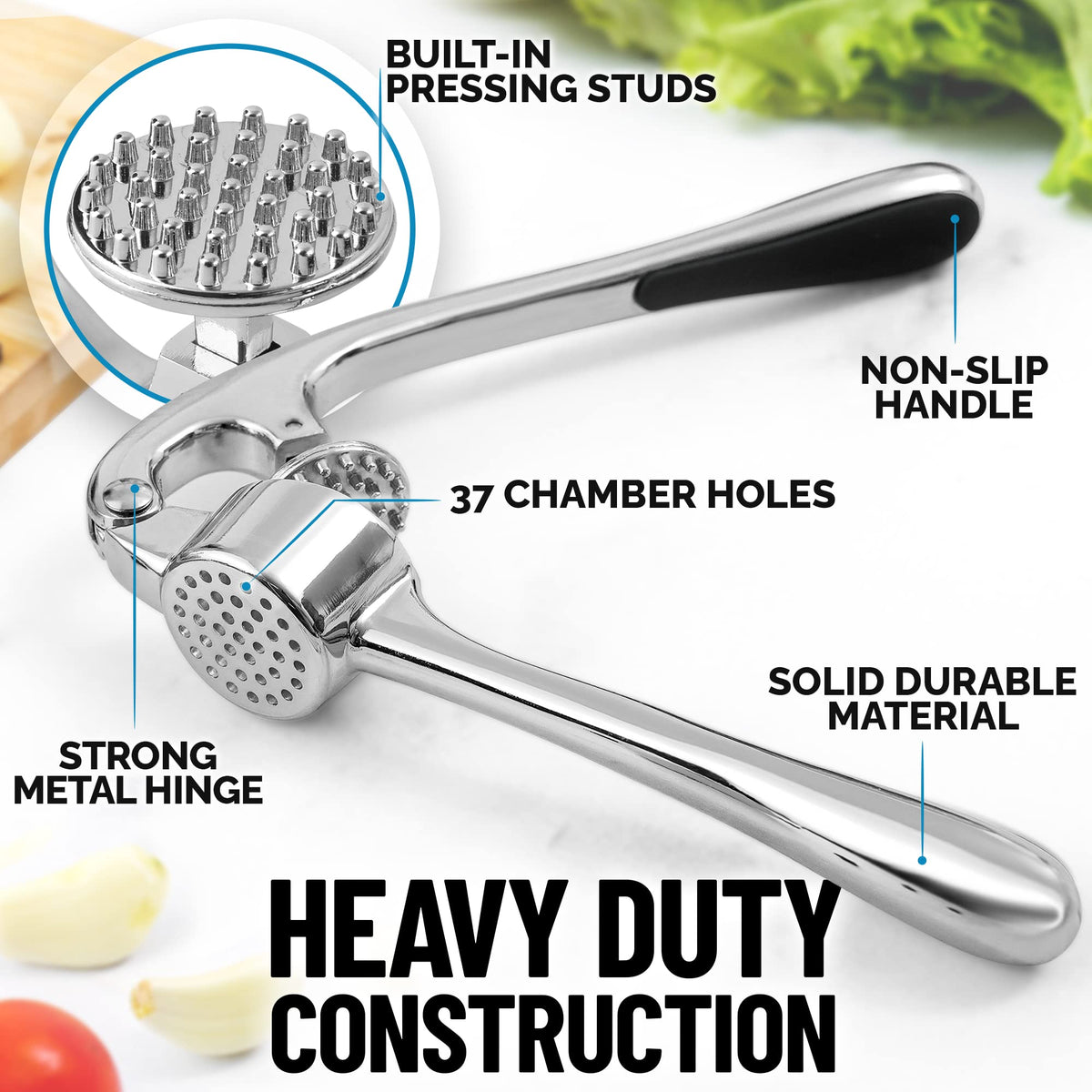 Zulay Kitchen silicone garlic peeler helps slide cloves in quickly for mess-free prep