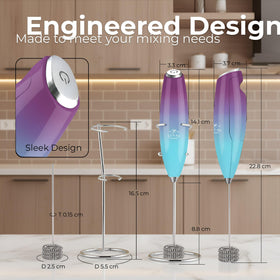 Zulay Kitchen frother doubles as a protein shake mixer for quick drinks.