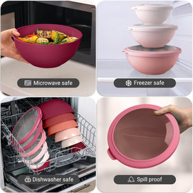 Zulay Kitchen red ombre bowls brighten meal prep and serving.