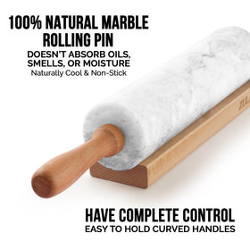 Zulay Kitchen rolling pin resting base keeps pin steady on counter