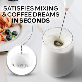 Zulay Kitchen rose-gold frother adds elegant foam to cappuccinos
