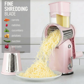 Hopper and blades are dishwasher safe for easy cleaning.