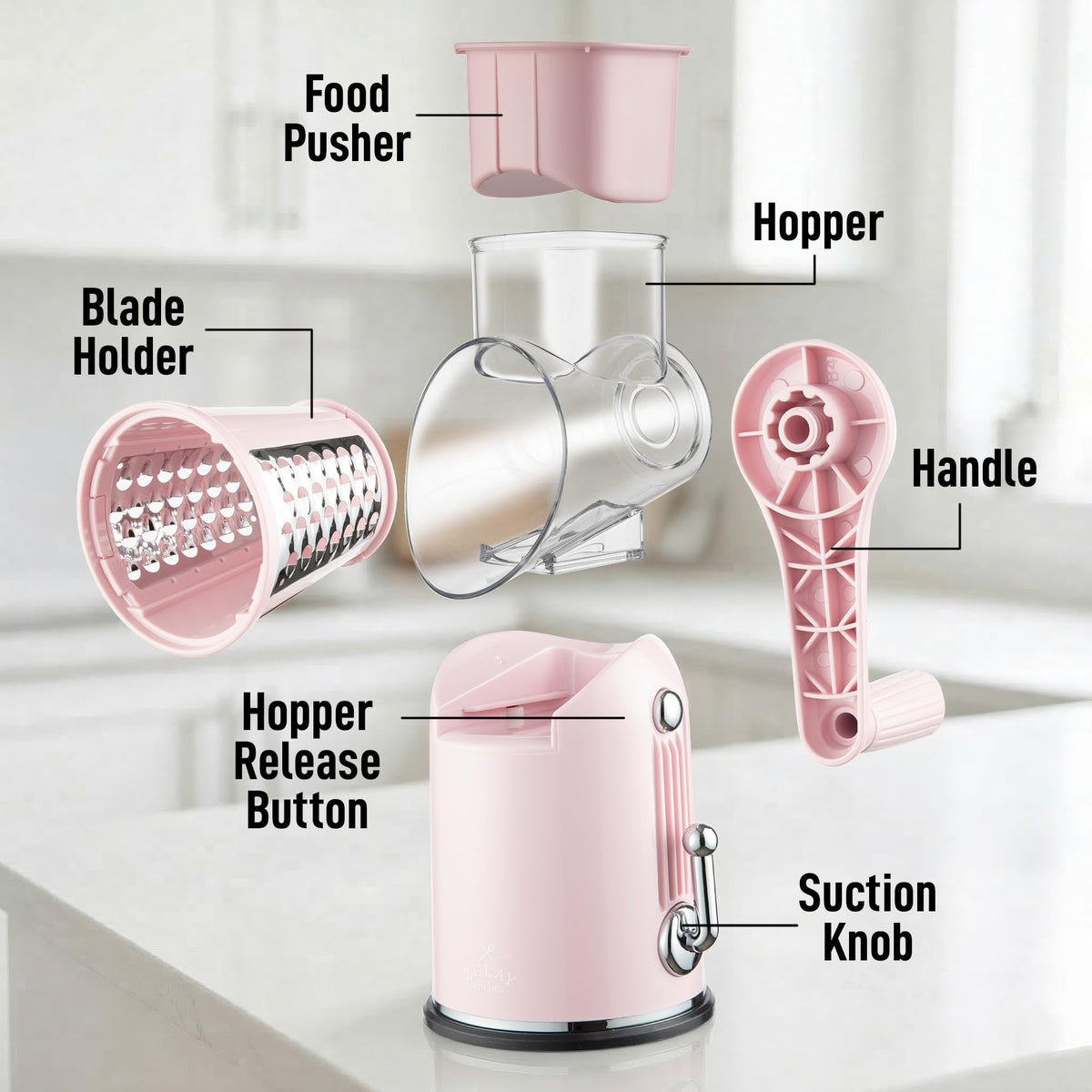 Suitable for left- and right-handed cooks with a smooth crank.