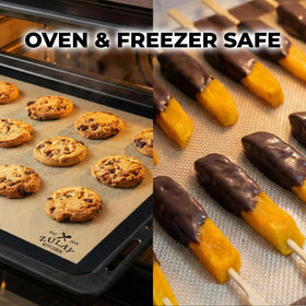 Zulay Kitchen reusable baking mat reduces parchment paper use