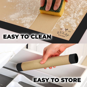 Zulay Kitchen silicone mat easy to clean and dishwasher safe