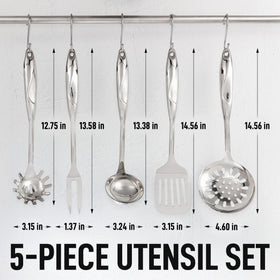 Zulay Kitchen draining spoon—efficient draining with sturdy stainless steel design.