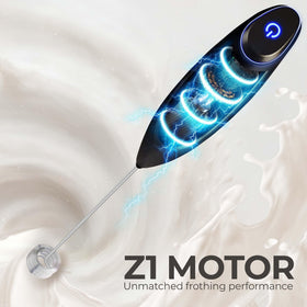 Zulay Kitchen frother works with dairy-free milks for creamy foam