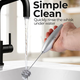 Zulay hand-held frother for creamy textures in shakes
