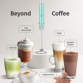 Zulay Kitchen Turbo Mode boosts foam speed for quick drinks.