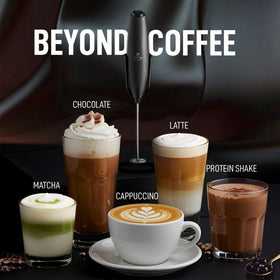 Zulay Kitchen Ultra Stand keeps the frother ready on the counter.