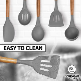 Zulay Kitchen utensil with hanging hole for convenient storage.
