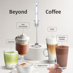 Zulay Kitchen IPX6 waterproof frother withstands splash while cleaning under running water.