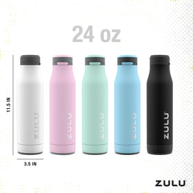 Zulu Ace 24oz bottle cup-holder compatible fits most vehicles.