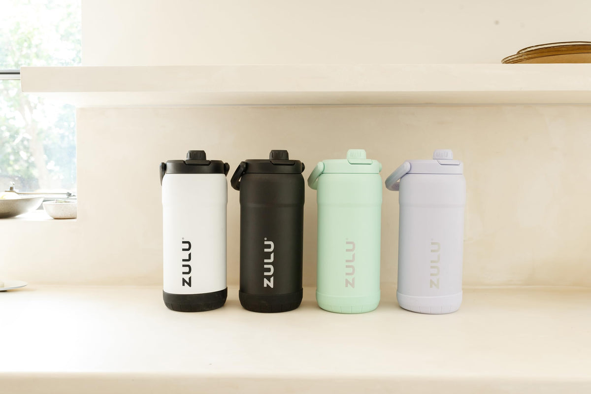 ZULU Goals 101oz bottle with carry handle, easy transport.