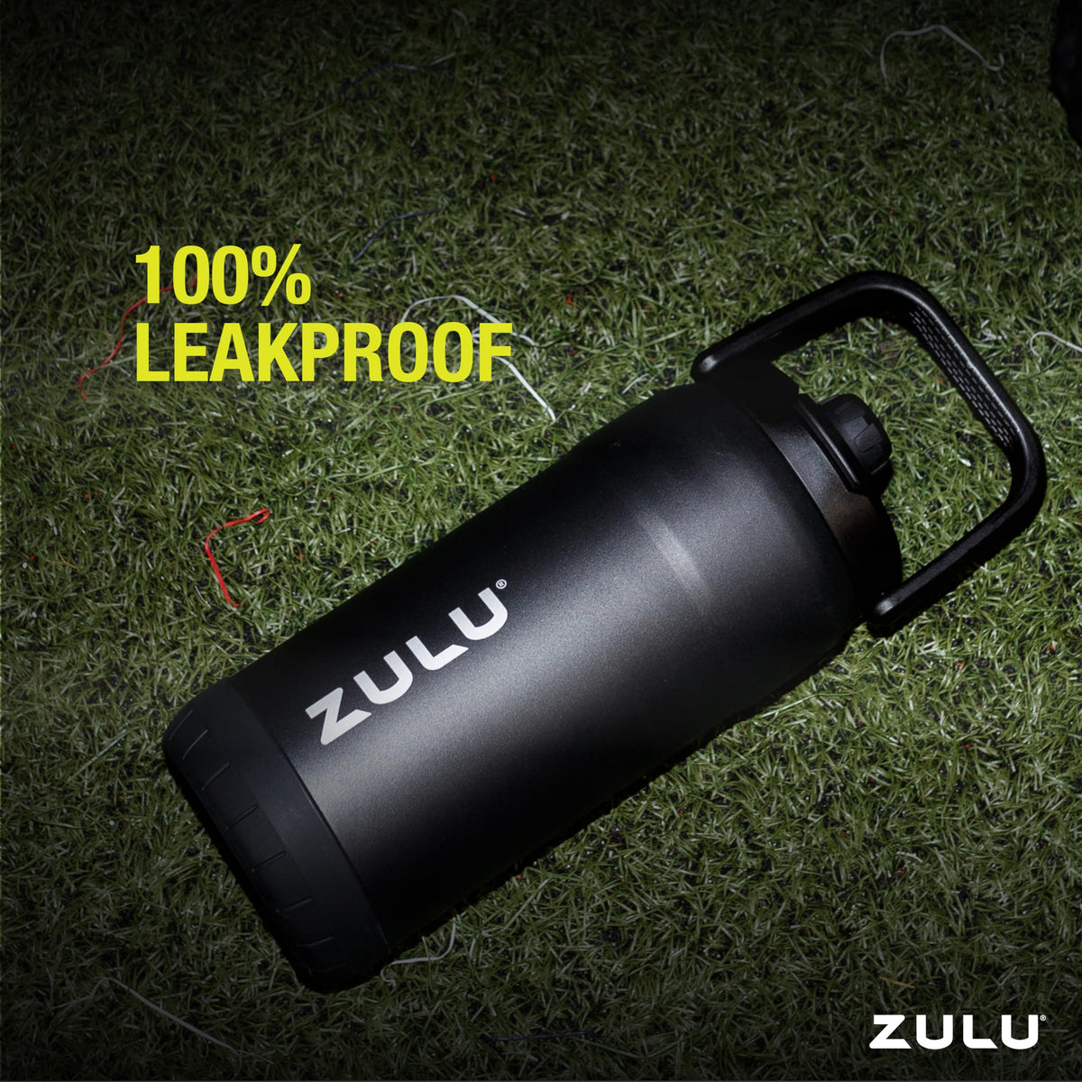 ZULU Goals bottle with internal capacity markings.