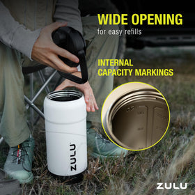 ZULU Goals lid shown ready for top-rack dishwasher.