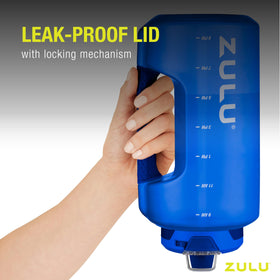ZULU Goals 64oz bottle is dishwasher-safe for simple cleaning.