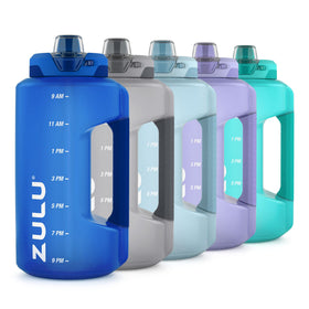 ZULU Goals 64oz bottle with straw for easy on-the-go hydration.