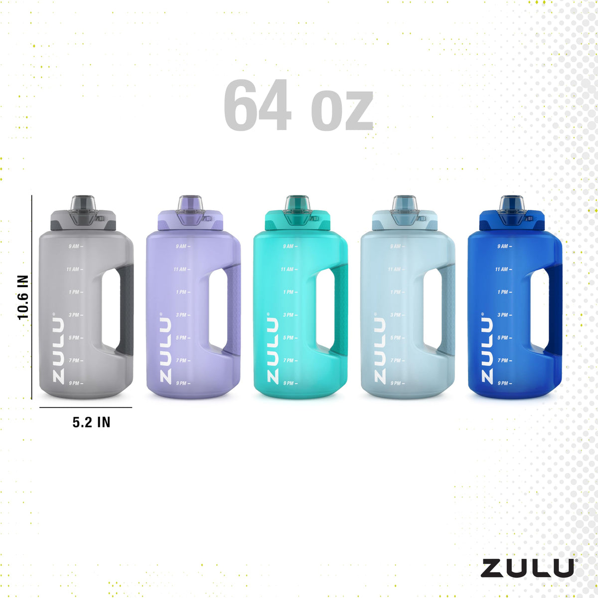 ZULU Goals wide-mouth bottle for easy ice and cleaning.