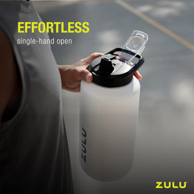 Zulu Goals vacuum insulation keeps drinks cold up to 36 hours.