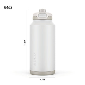 ZULU Powerfill Pro dishwasher-safe bottle with leak-proof locking lid.