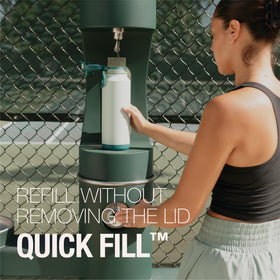 ZULU Powerfill Pro leak-proof locking lid stays secure during daily carry.