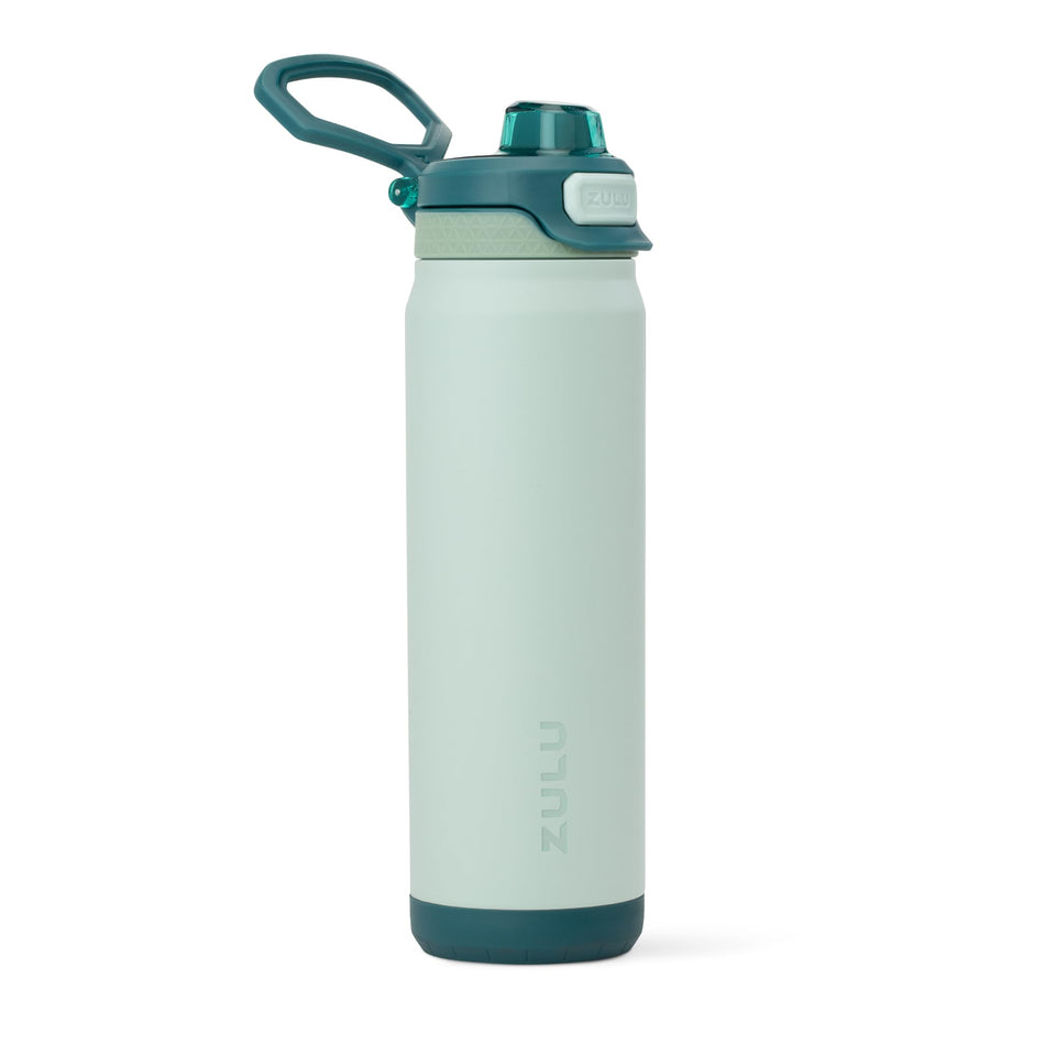 ZULU Powerfill Pro 24oz bottle with Quick Fill lid for fast refills on the go.