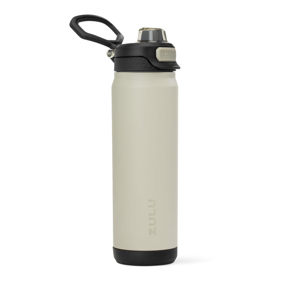 ZULU Powerfill Pro 24oz bottle with Quick Fill for fast refills on the move.