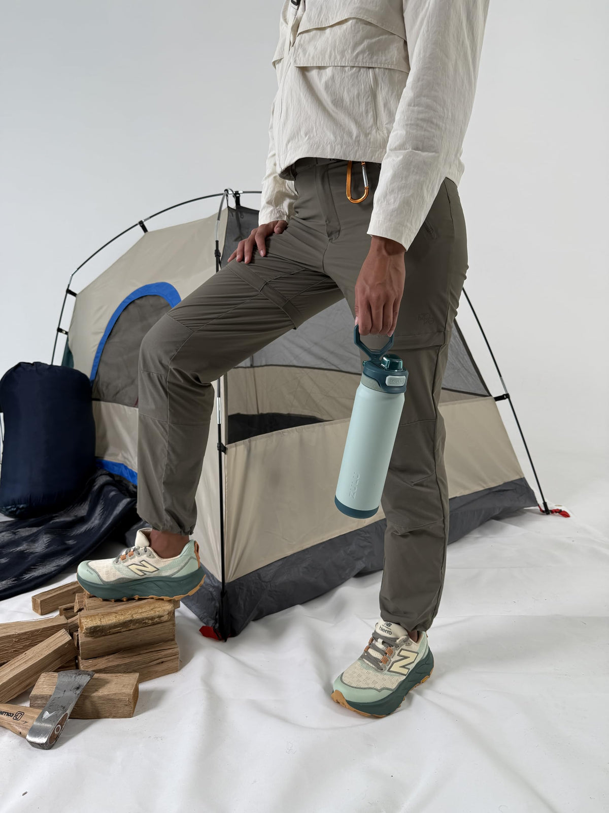 ZULU Powerfill Pro 24oz bottle showing triple-insulated copper construction for lasting chill.