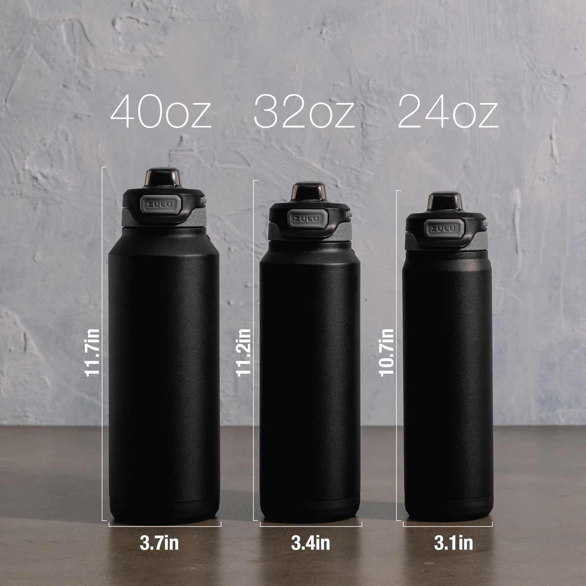 Wide carry loop and cupholder compatibility on ZULU Powerfill Pro