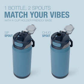 Dishwasher-safe ZULU Powerfill Pro bottle simplifies cleanup after practice.