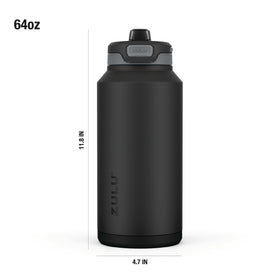 ZULU Powerfill Pro leak-proof locking lid prevents spills during travel.