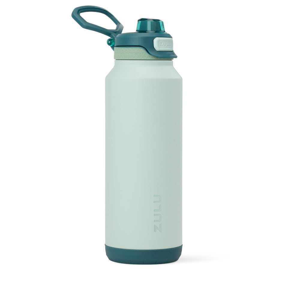 ZULU Powerfill Pro 40oz bottle with Quick Fill lid for fast refills on the go.