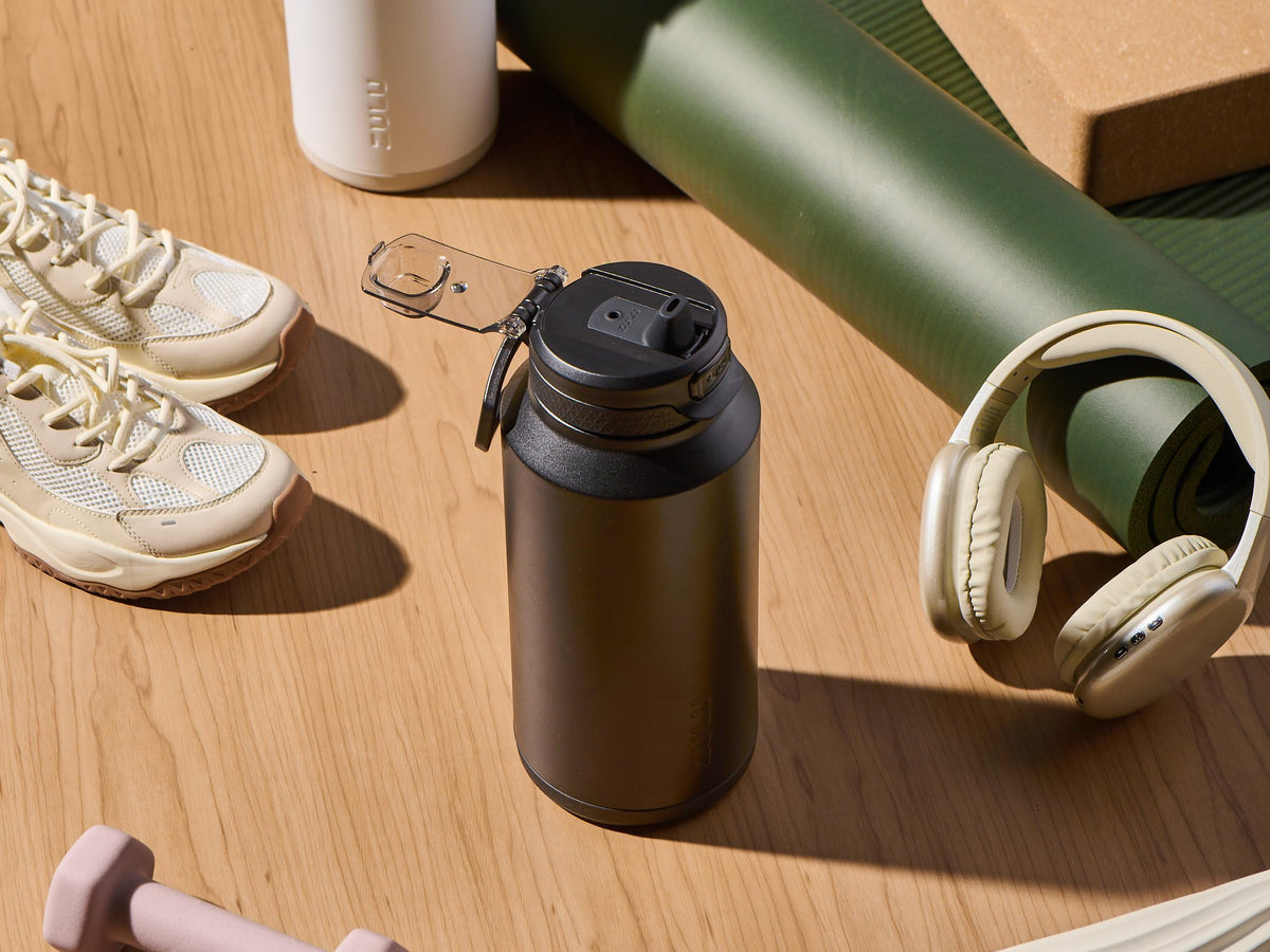 ZULU Powerfill Pro triple-insulated stainless steel keeps beverages cold longer.