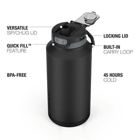 ZULU Powerfill Pro with two spouts enables sip or chug hydration styles.