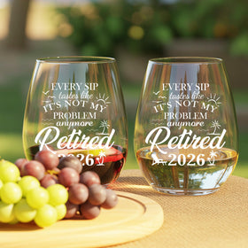 Zunaked Crystal-clear glass with crisp silkscreen print.