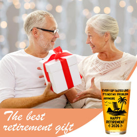 Zunaked retirement glass for family celebrations, a heartwarming keepsake