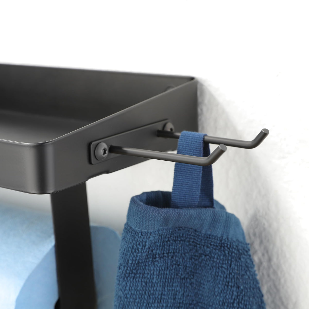 ZUNTO compact 15-inch shelf supports standard rolls and essentials.