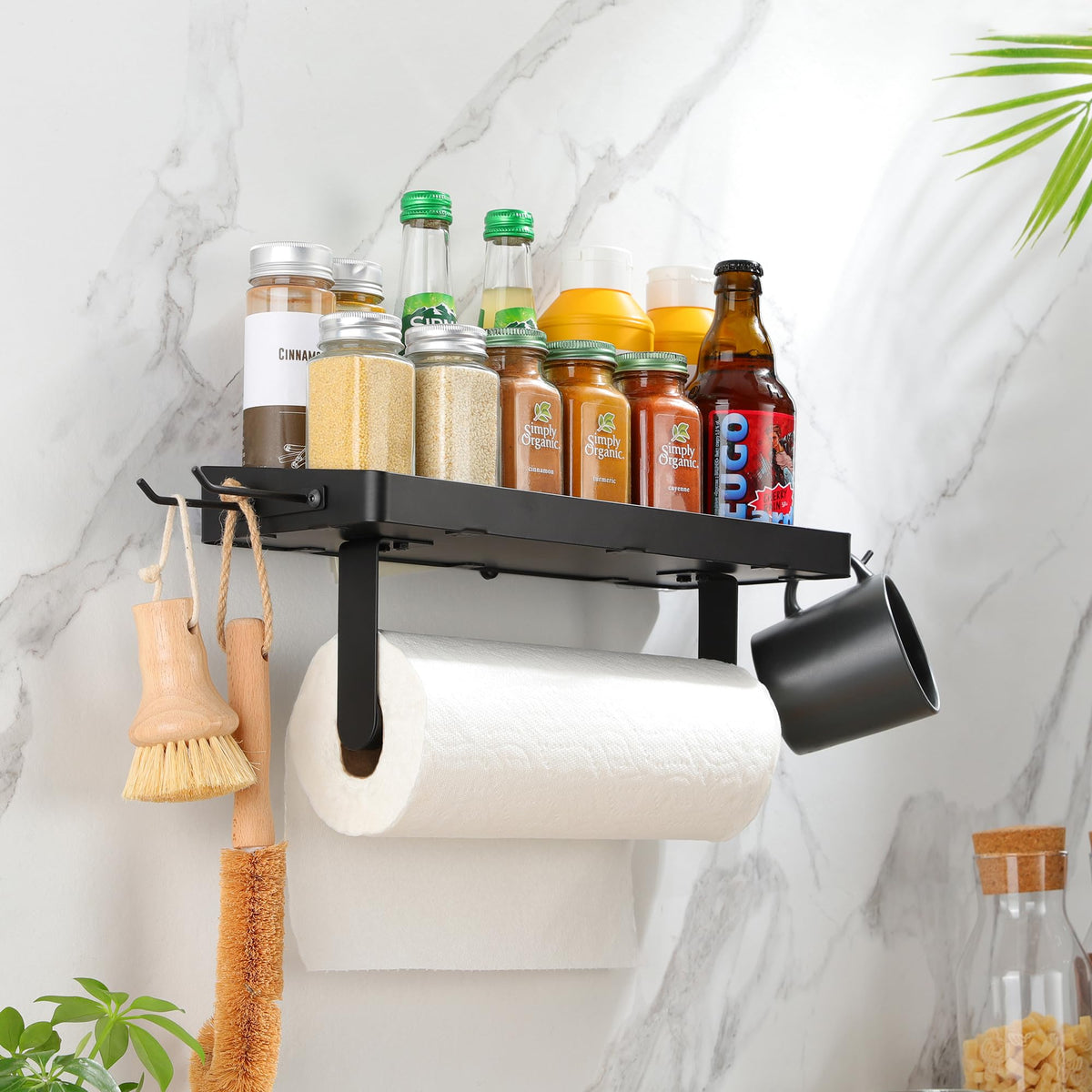 ZUNTO durable SUS304 stainless steel finish resists rust while offering durable storage.