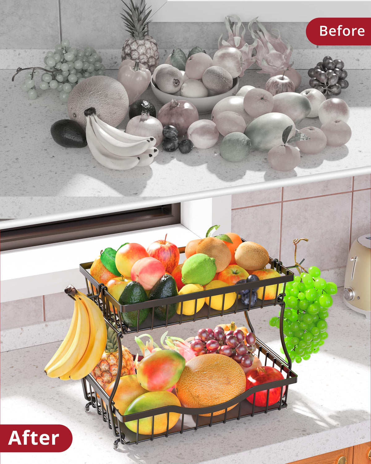 Zurklulu easy tool-free assembly; quick setup saves counter space.