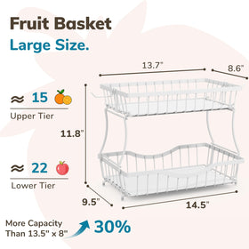 Zurklulu curved openings make picking fruit easy from the top tier.