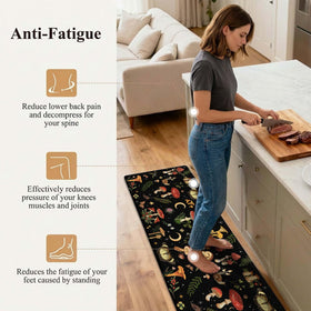 Zussun non-slip PVC backing keeps the mat stable on wet floors.
