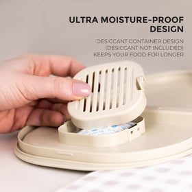 Zuutii BPA-free material ensures safe storage of dry goods with no odor.