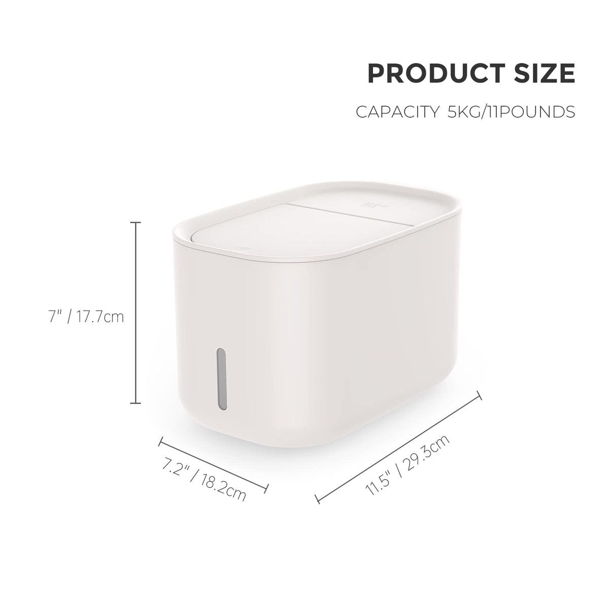 Zuutii moisture-proof lid and dustproof design helps keep pantry freshness.