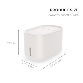 Zuutii moisture-proof lid and dustproof design helps keep pantry freshness.