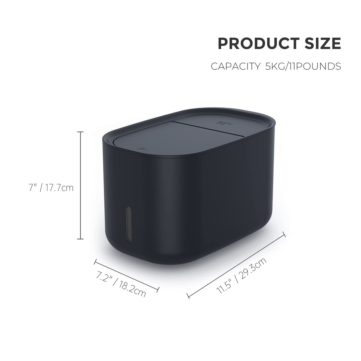 Zuutii container features double silicone rings for moisture and dust protection.