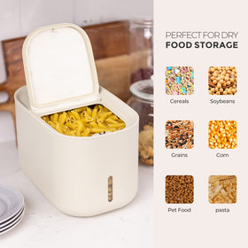 Zuutii rice storage container viewing window lets you see contents at a glance.